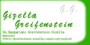 gizella greifenstein business card